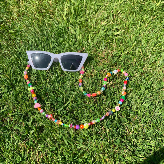 Rainbow Bead Glasses Chain