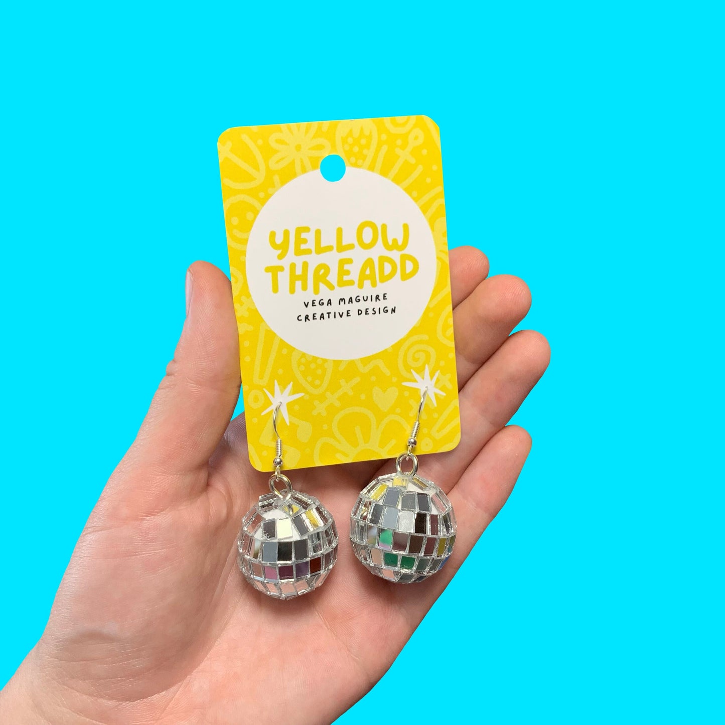 Mini Disco Ball Earrings