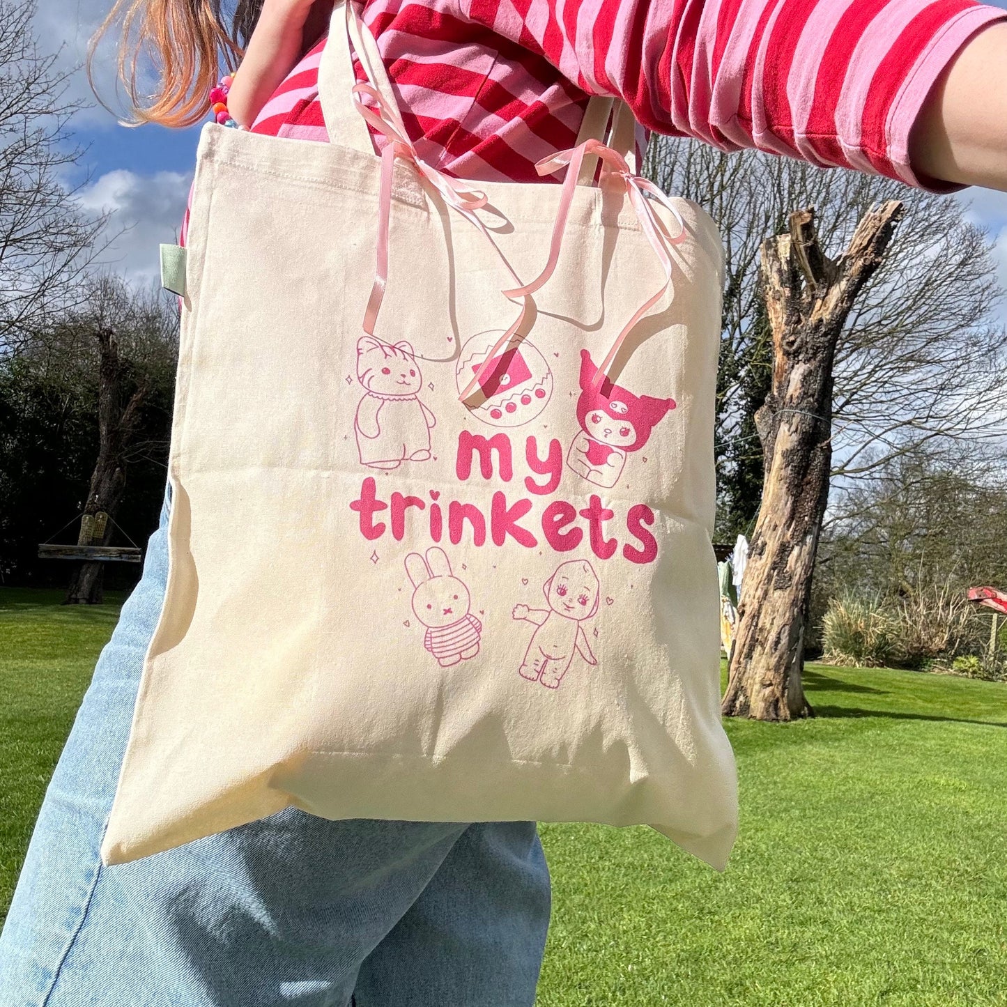 My Trinkets Bow Tote Bag