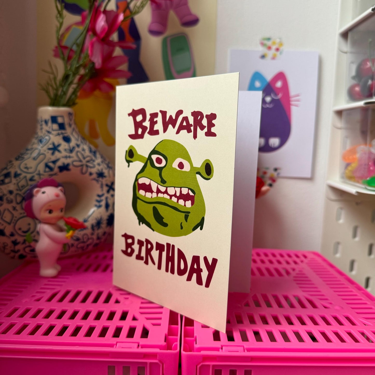 Beware Ogre Birthday Greeting Card