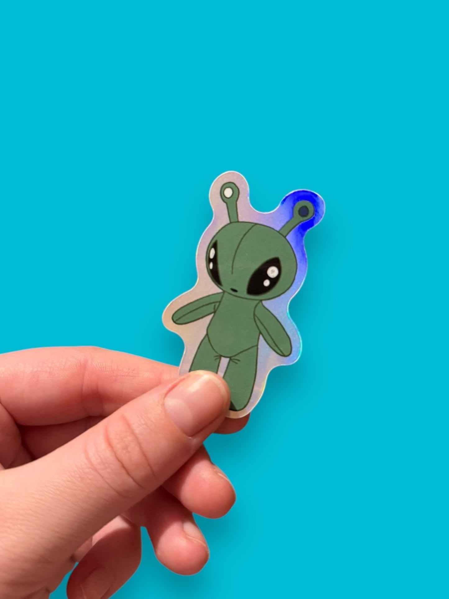 AFTONSPARV Alien holographic vinyl sticker