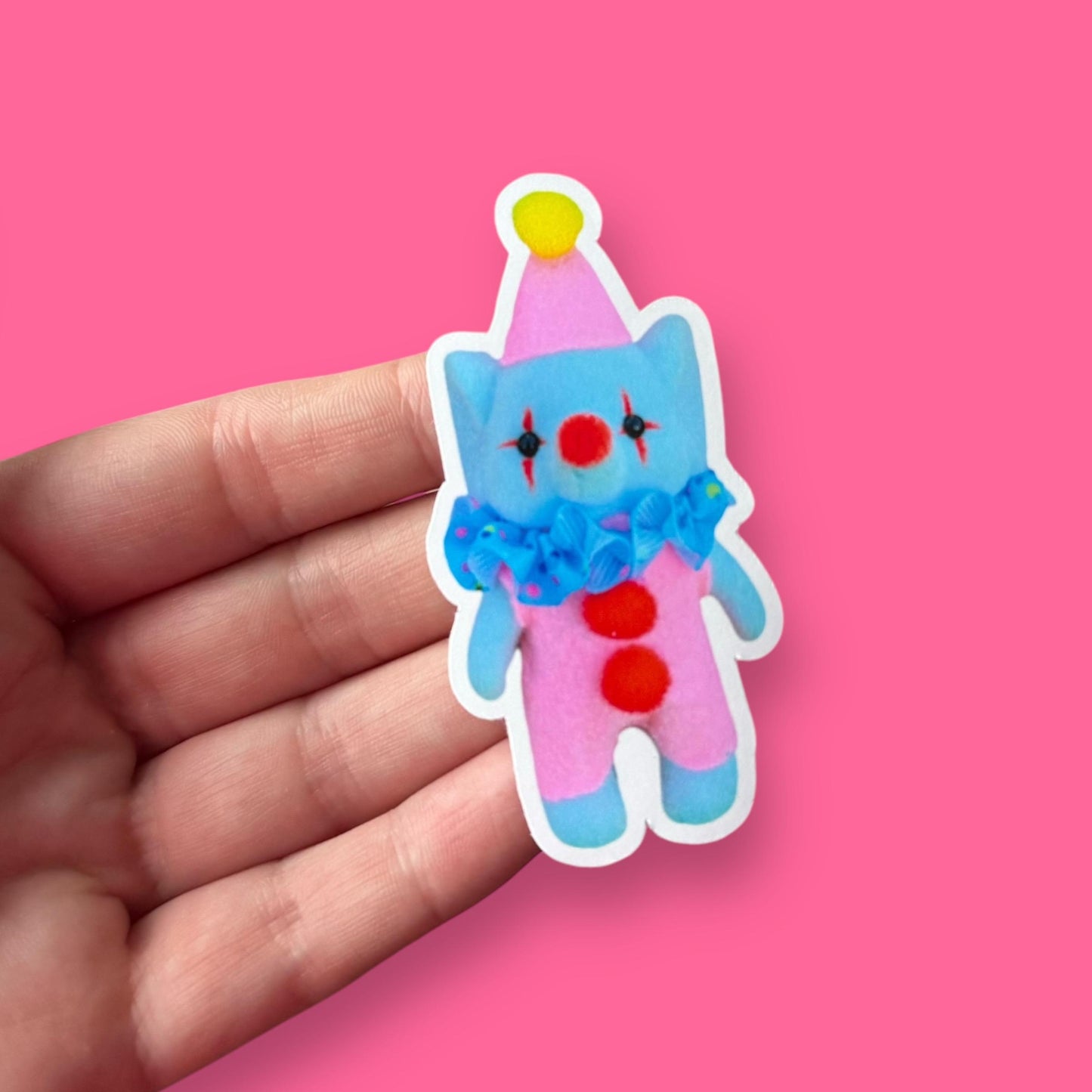 Elephant Clown vinyl sticker