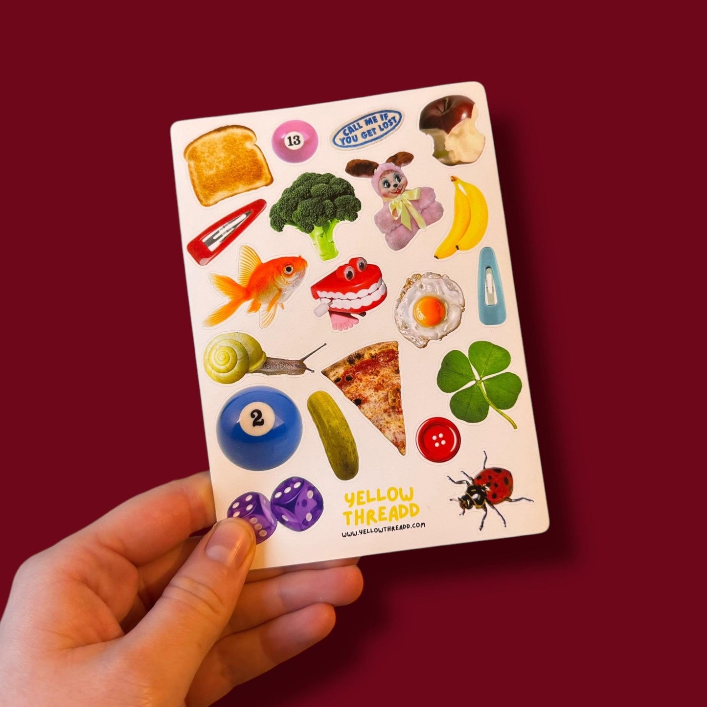 A6 Scrapbook Sticker Sheet