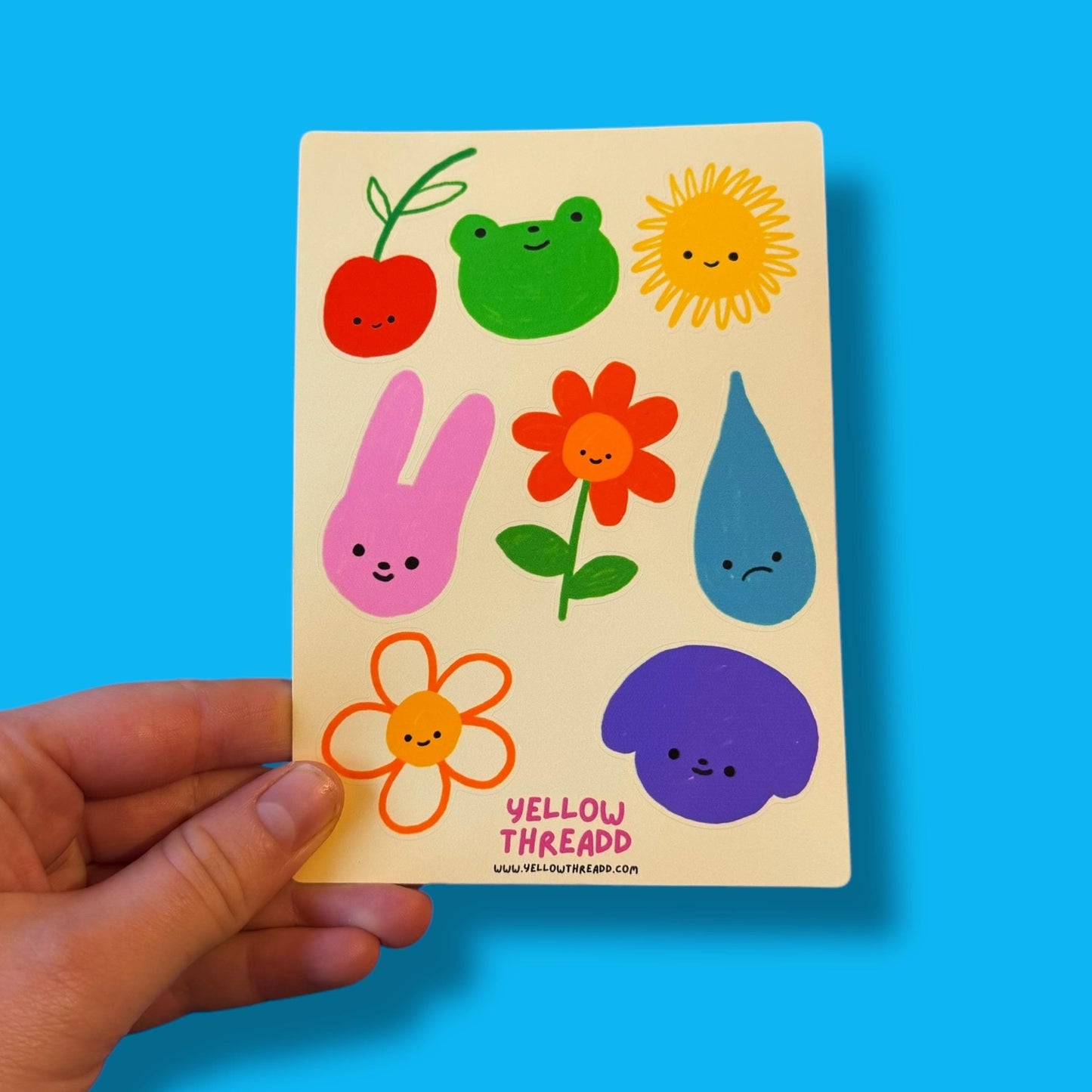 A6 Scrapbook Crayon Sticker Sheet
