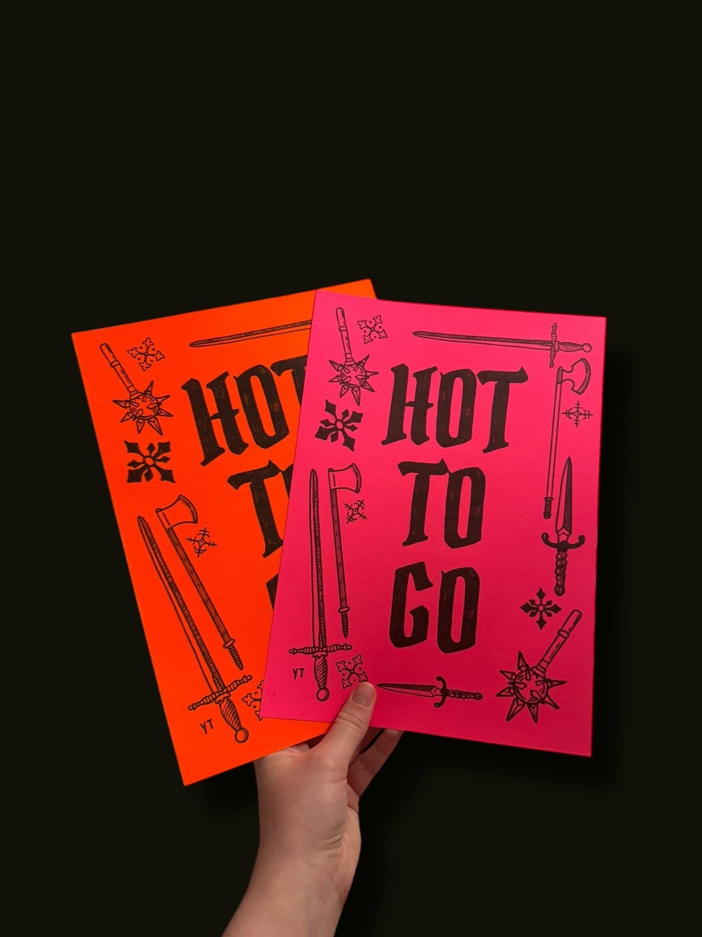 Hot to go neon art print