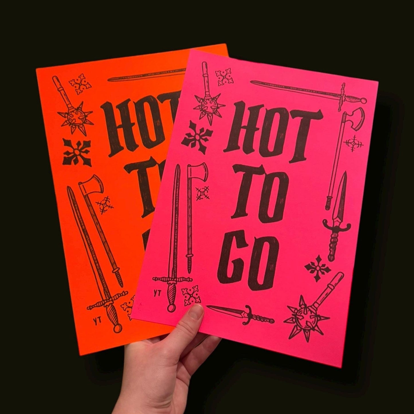 Hot to go neon art print