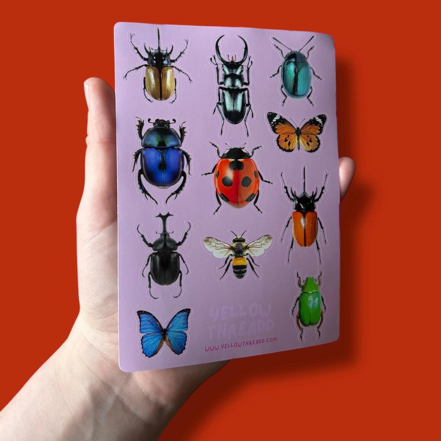 A6 Bugs Scrapbook Sticker Sheet
