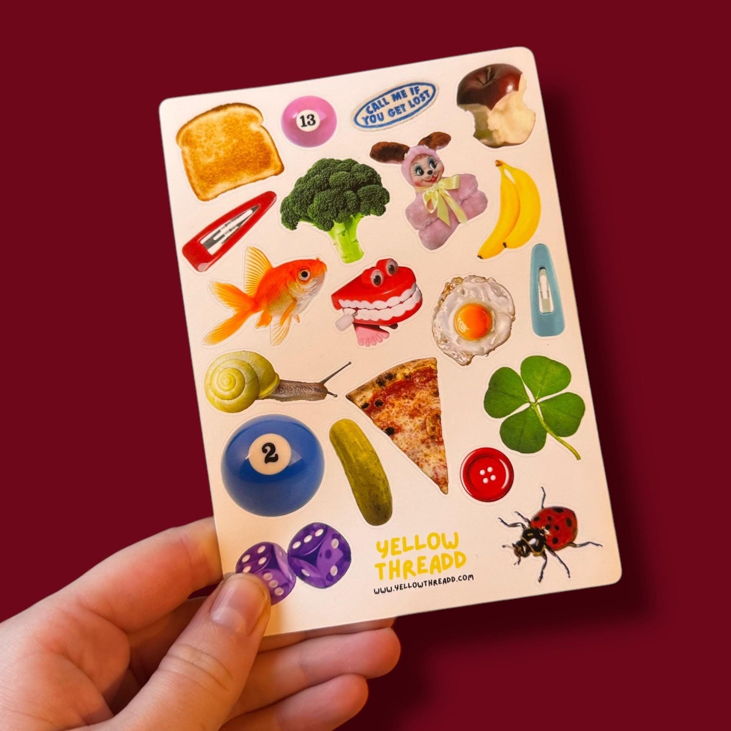 A6 Scrapbook Sticker Sheet