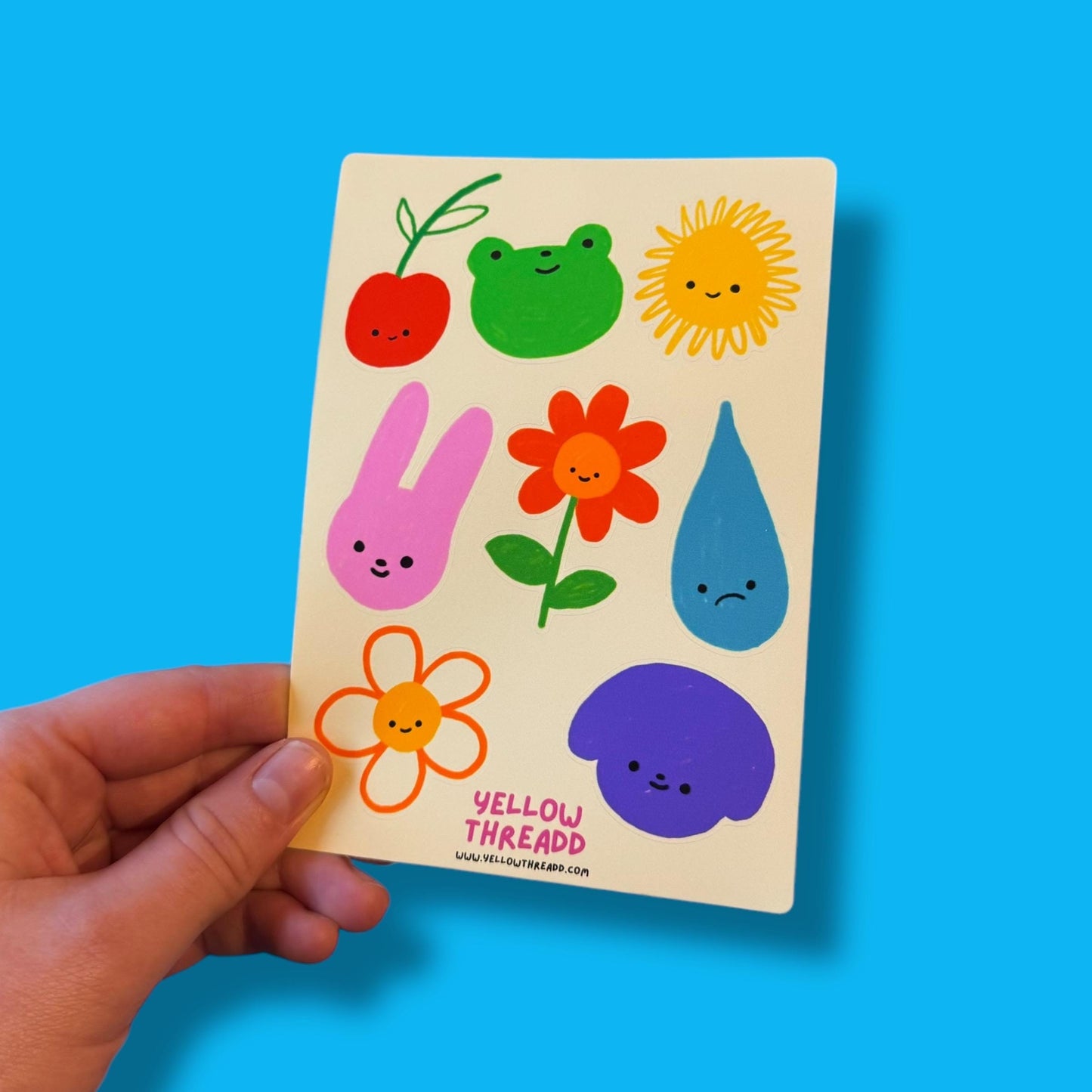 A6 Scrapbook Crayon Sticker Sheet