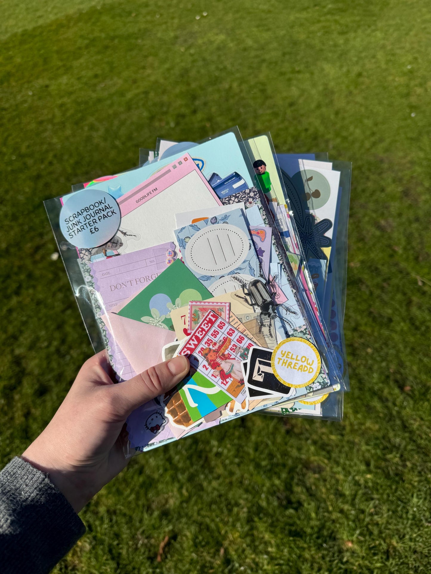 Scrapbook Grab Bag Junk journal snail mail paper, stickers