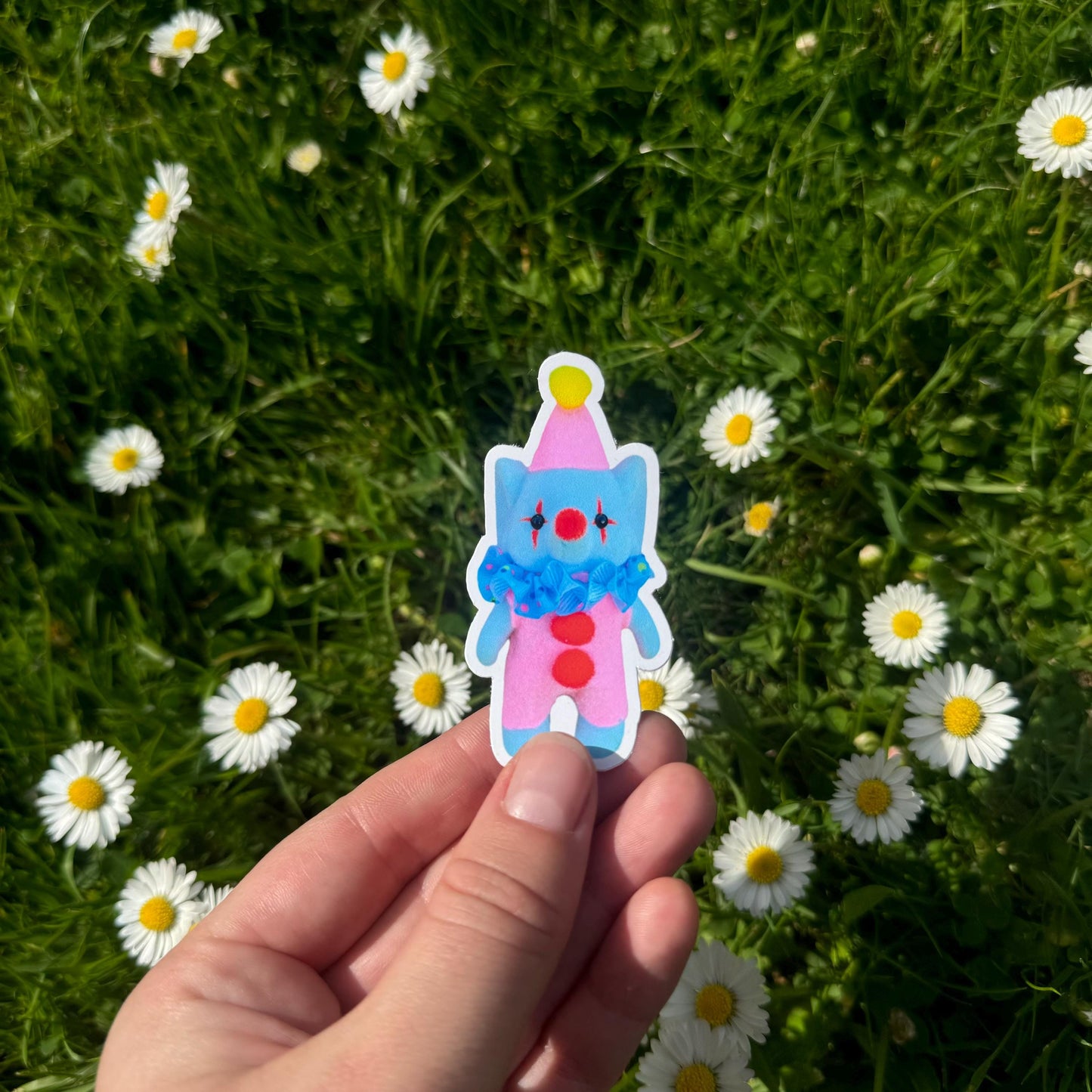 Elephant Clown vinyl sticker