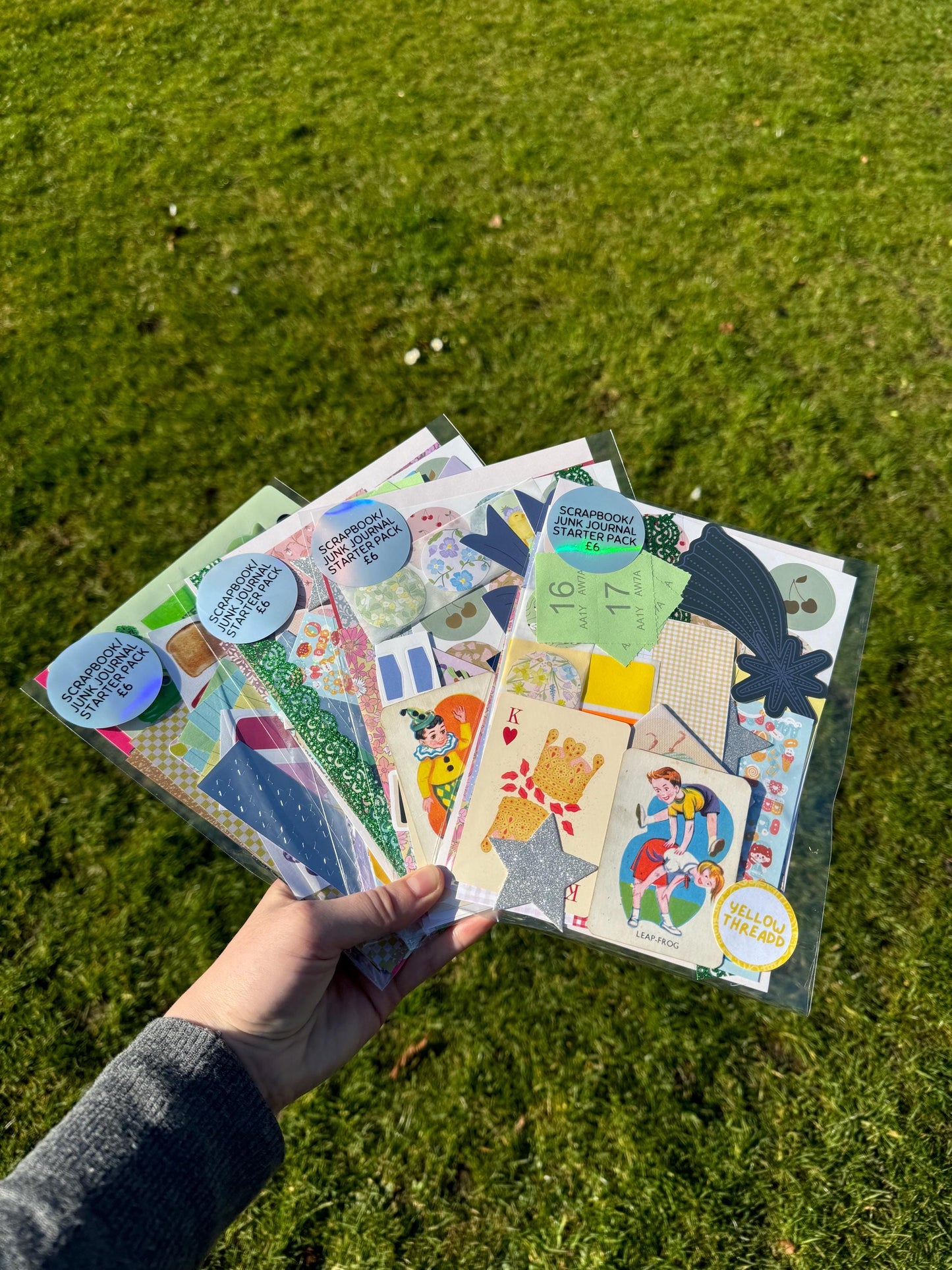 Scrapbook Grab Bag Junk journal snail mail paper, stickers