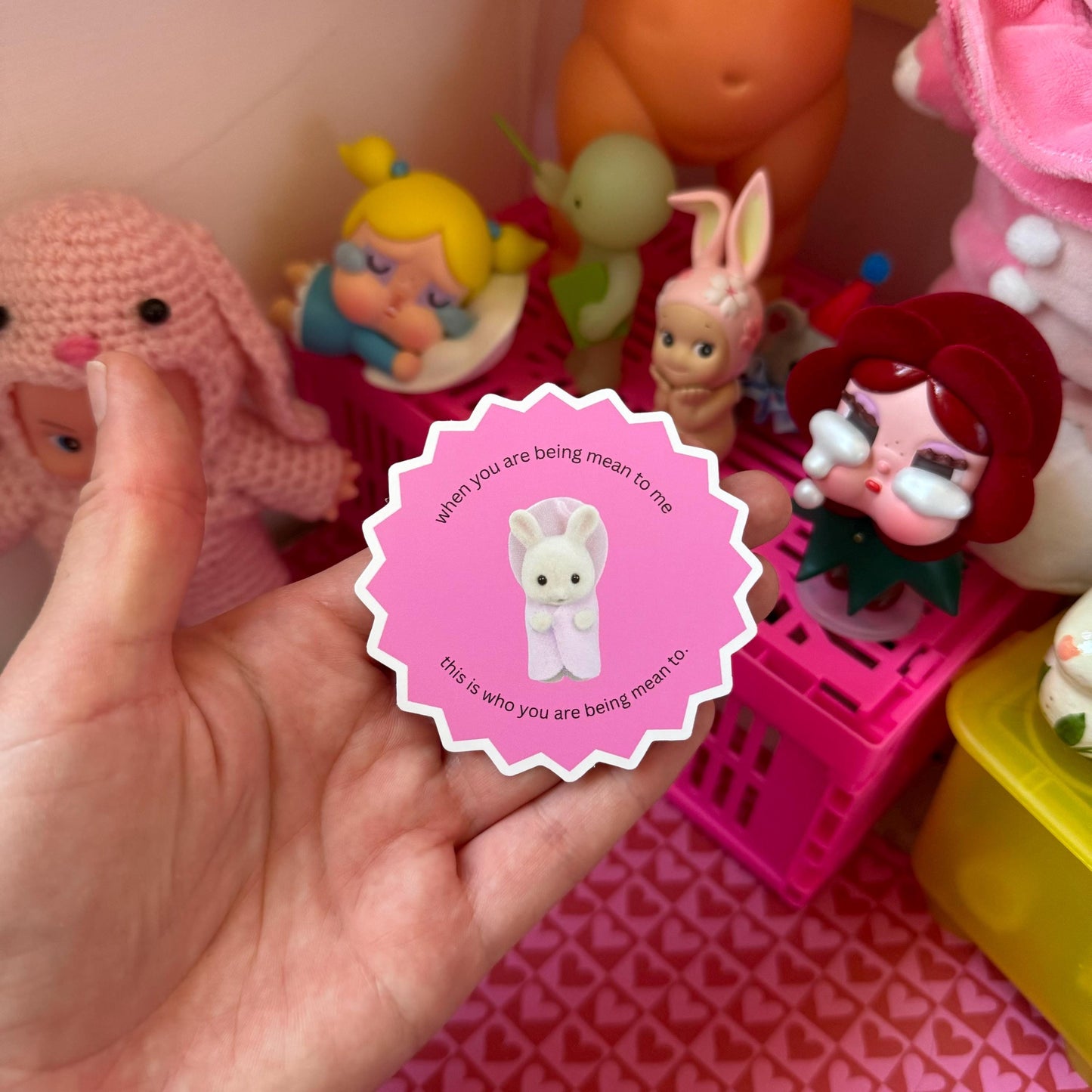 When you are being mean vinyl sticker