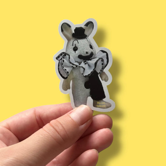Art horror bunny vinyl sticker