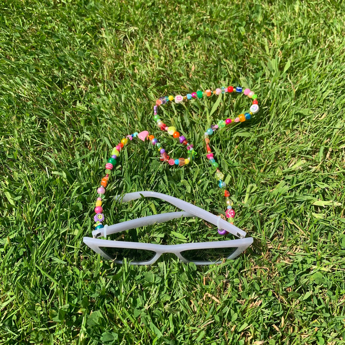 Rainbow Bead Glasses Chain