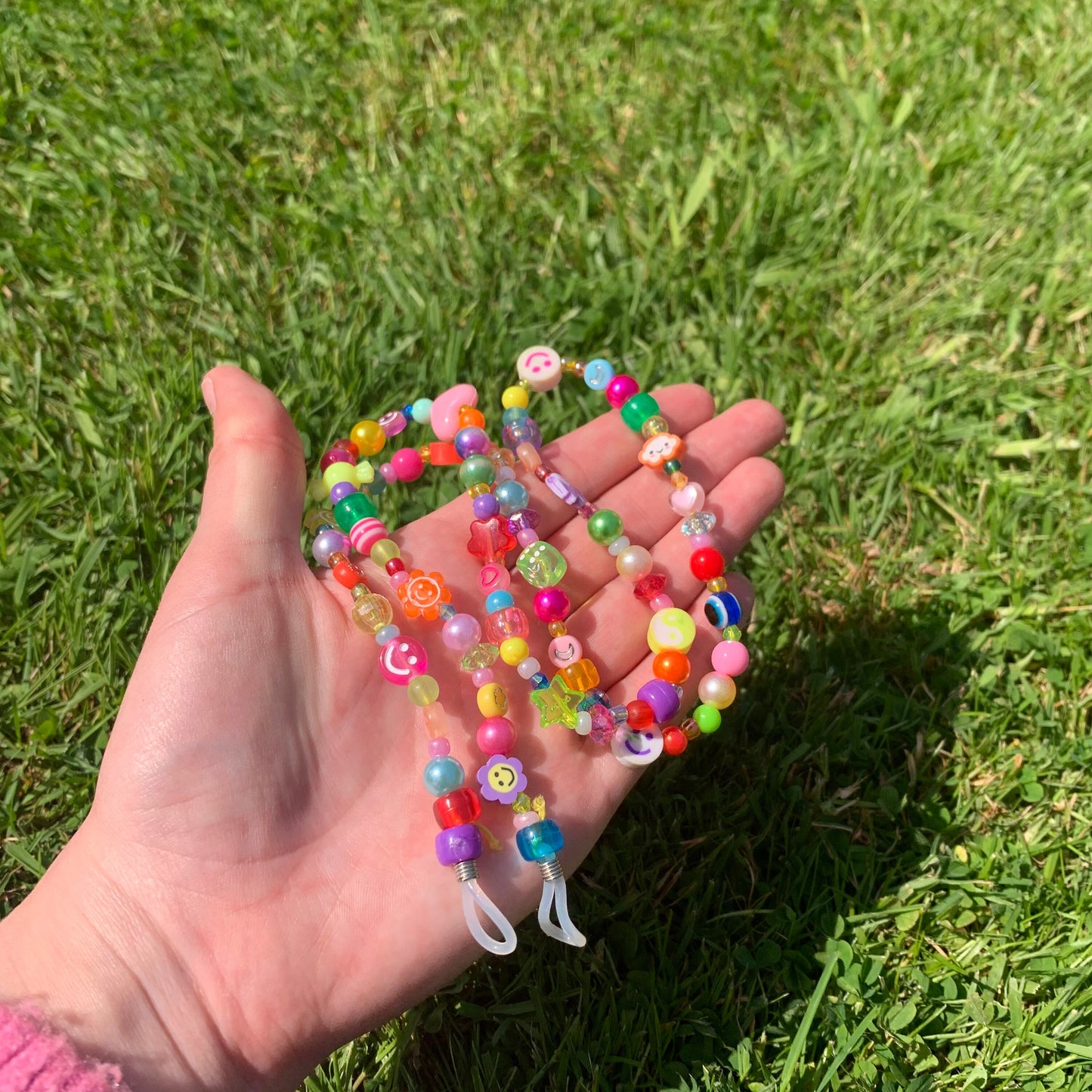 Rainbow Bead Glasses Chain