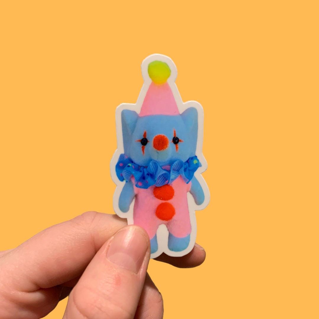 Elephant Clown vinyl sticker