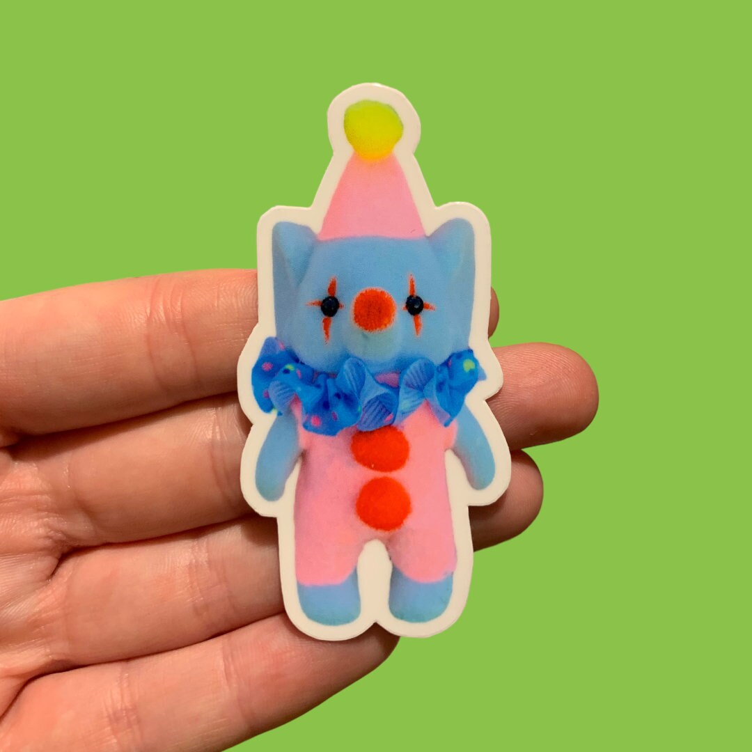 Elephant Clown vinyl sticker