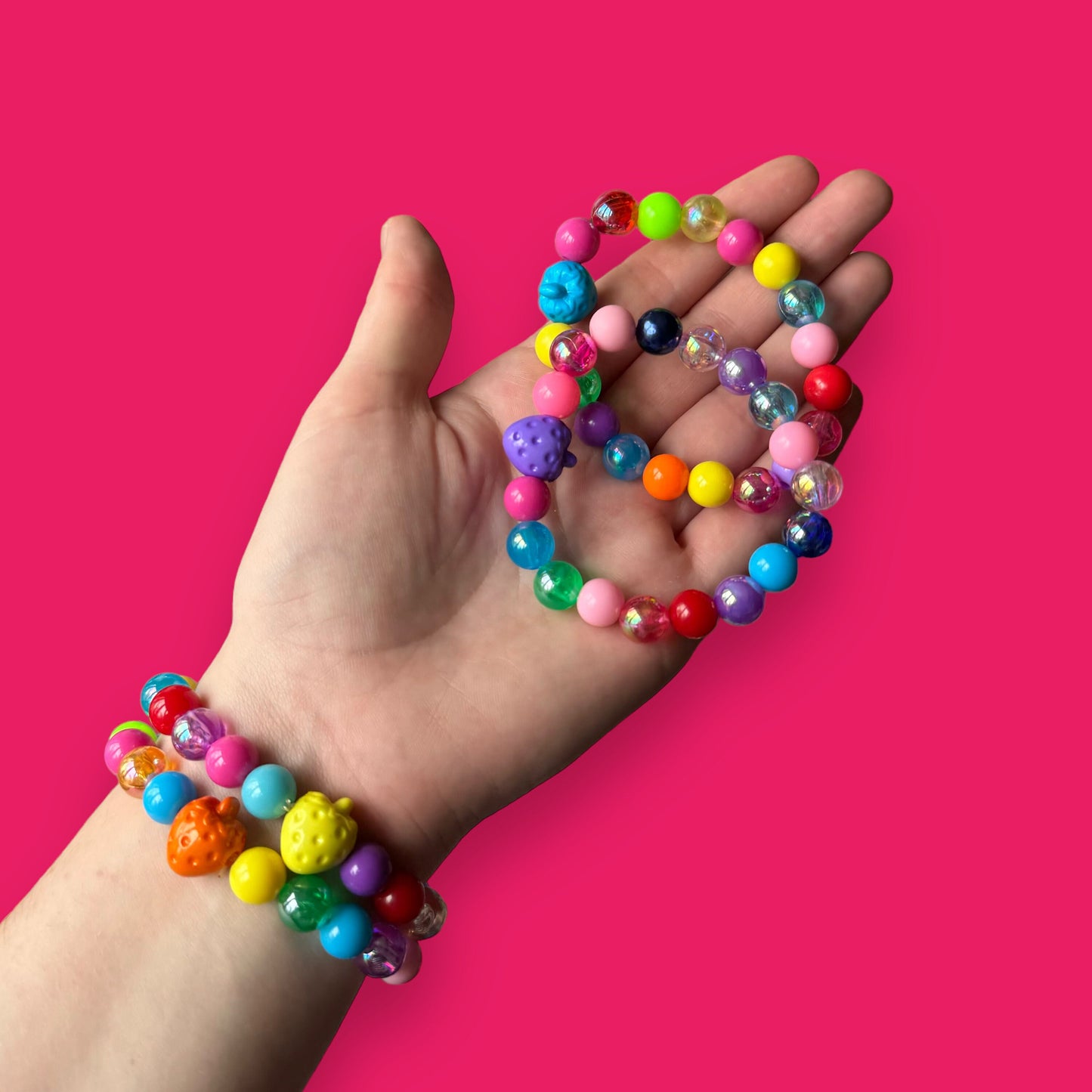 Chunky Candy Bead Bracelet