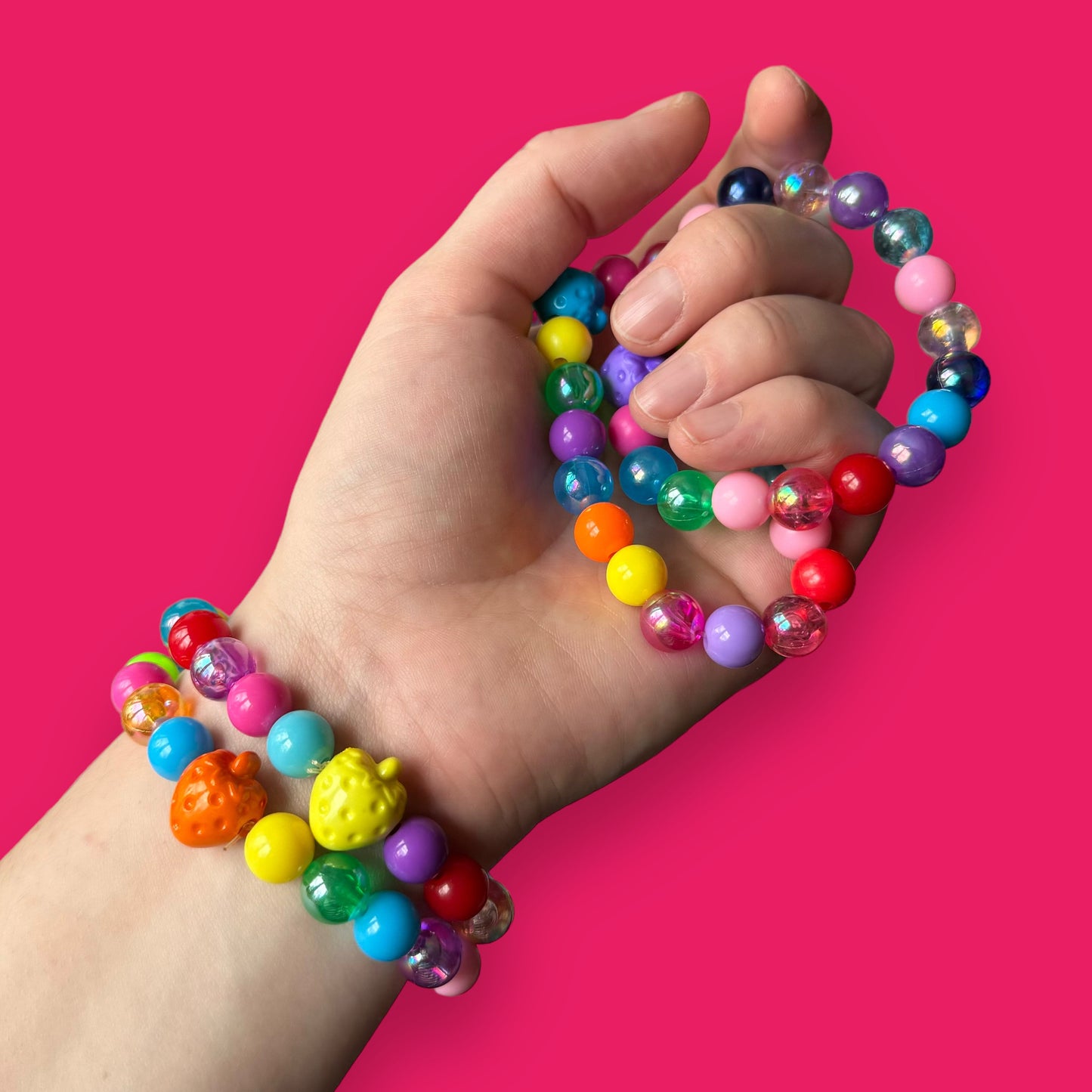 Chunky Candy Bead Bracelet