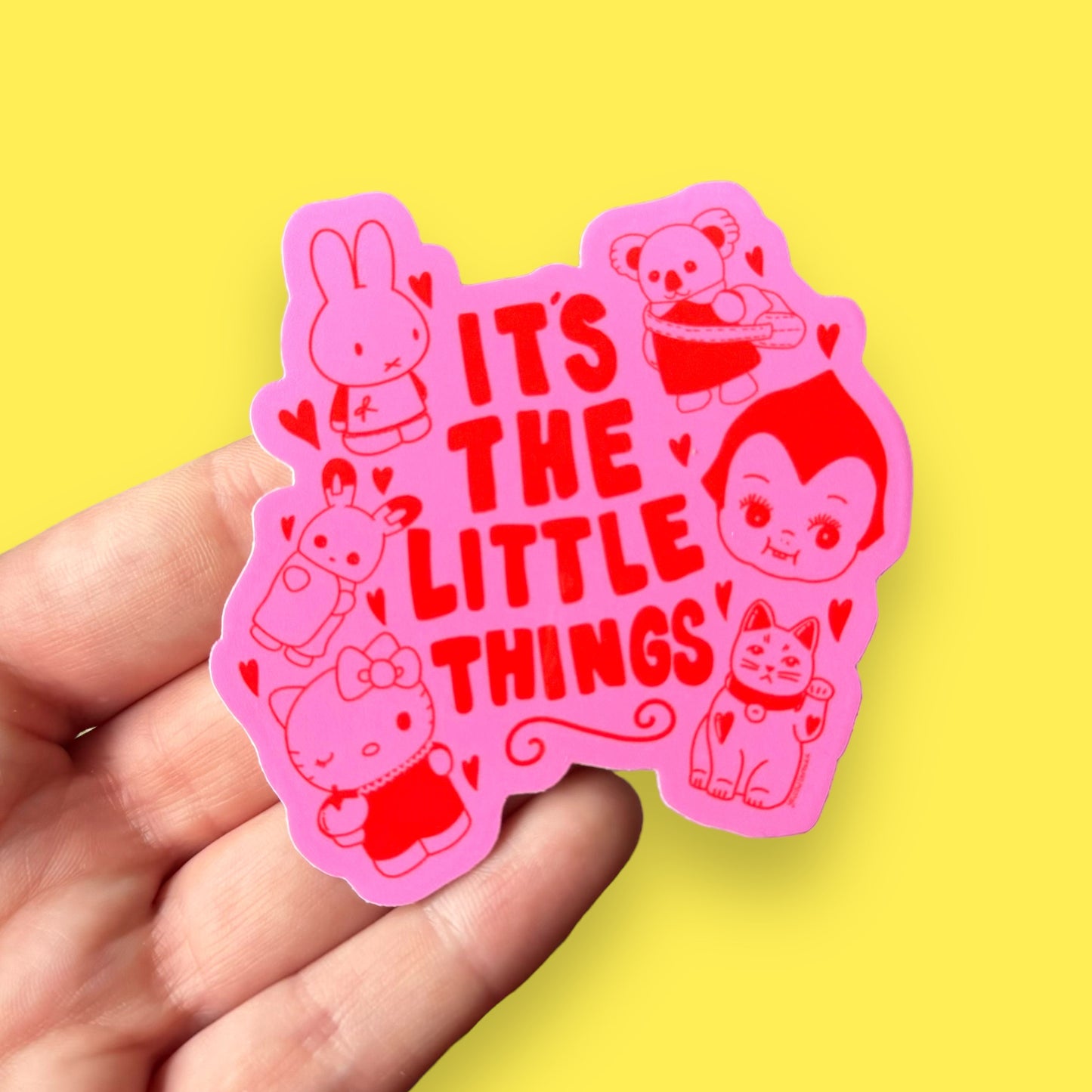 Its the little things vinyl sticker