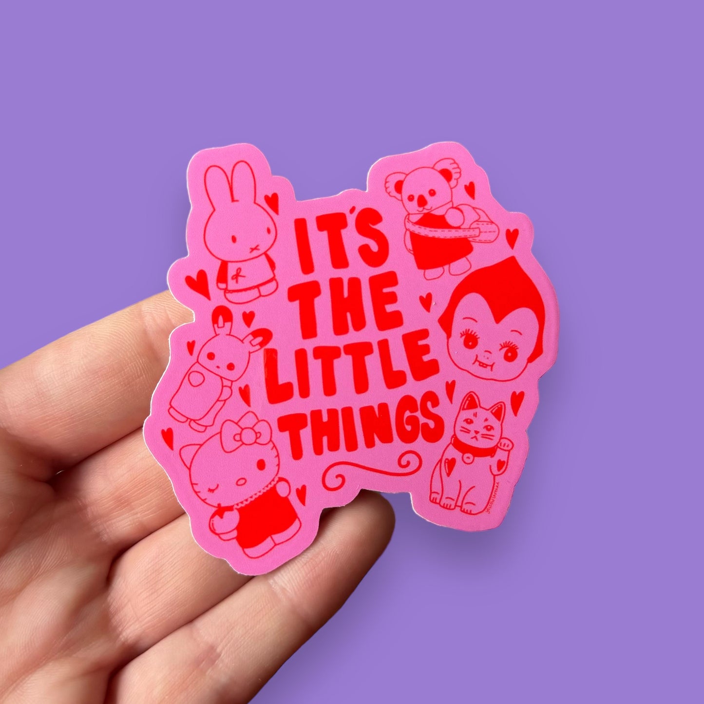 Its the little things vinyl sticker