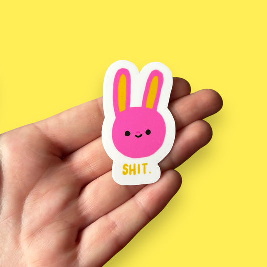 Beep Bunny vinyl sticker