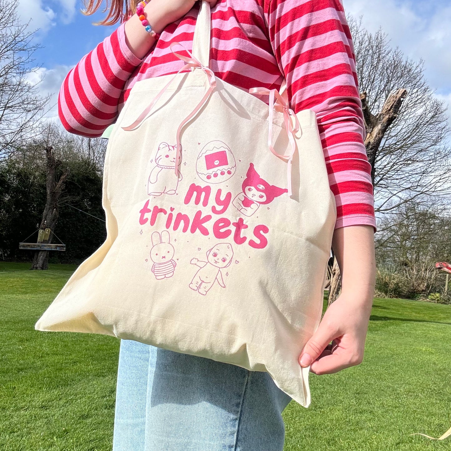 My Trinkets Bow Tote Bag