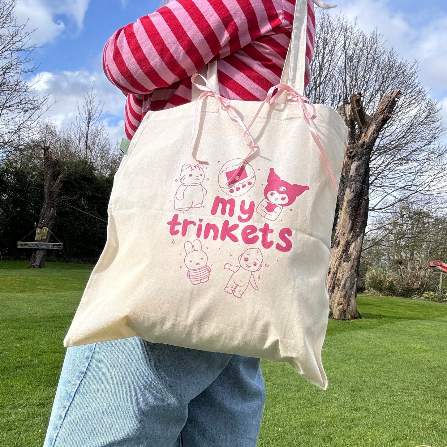 My Trinkets Bow Tote Bag