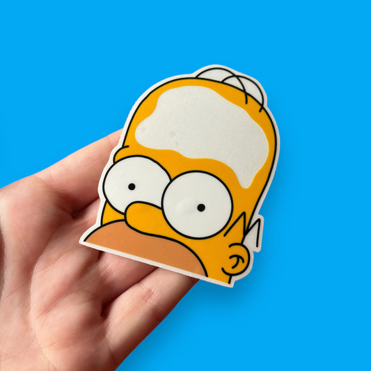 Homers Brain Transparent vinyl sticker