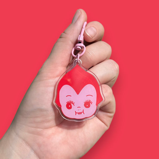 Bat Kewpie Acrylic Keyring