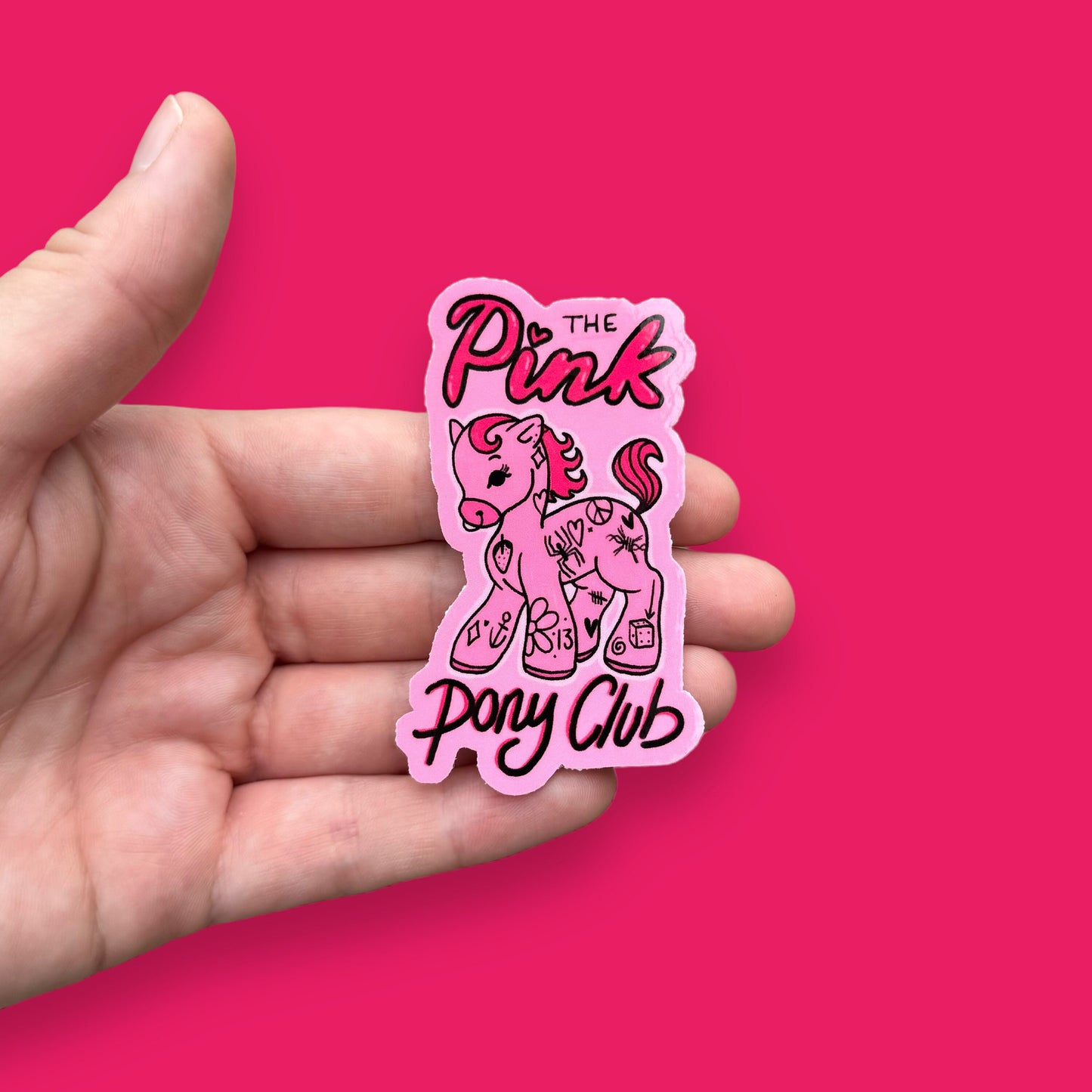 Pink Pony Club Chappel Roan inspired vinyl sticker