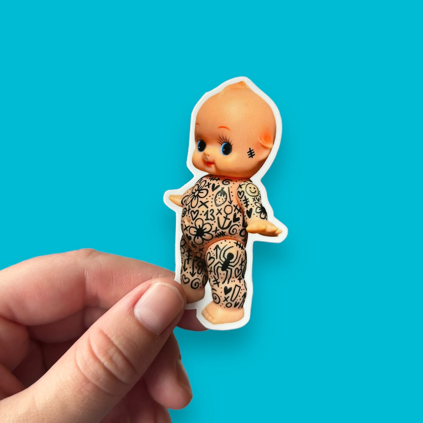 Tatted baby vinyl sticker