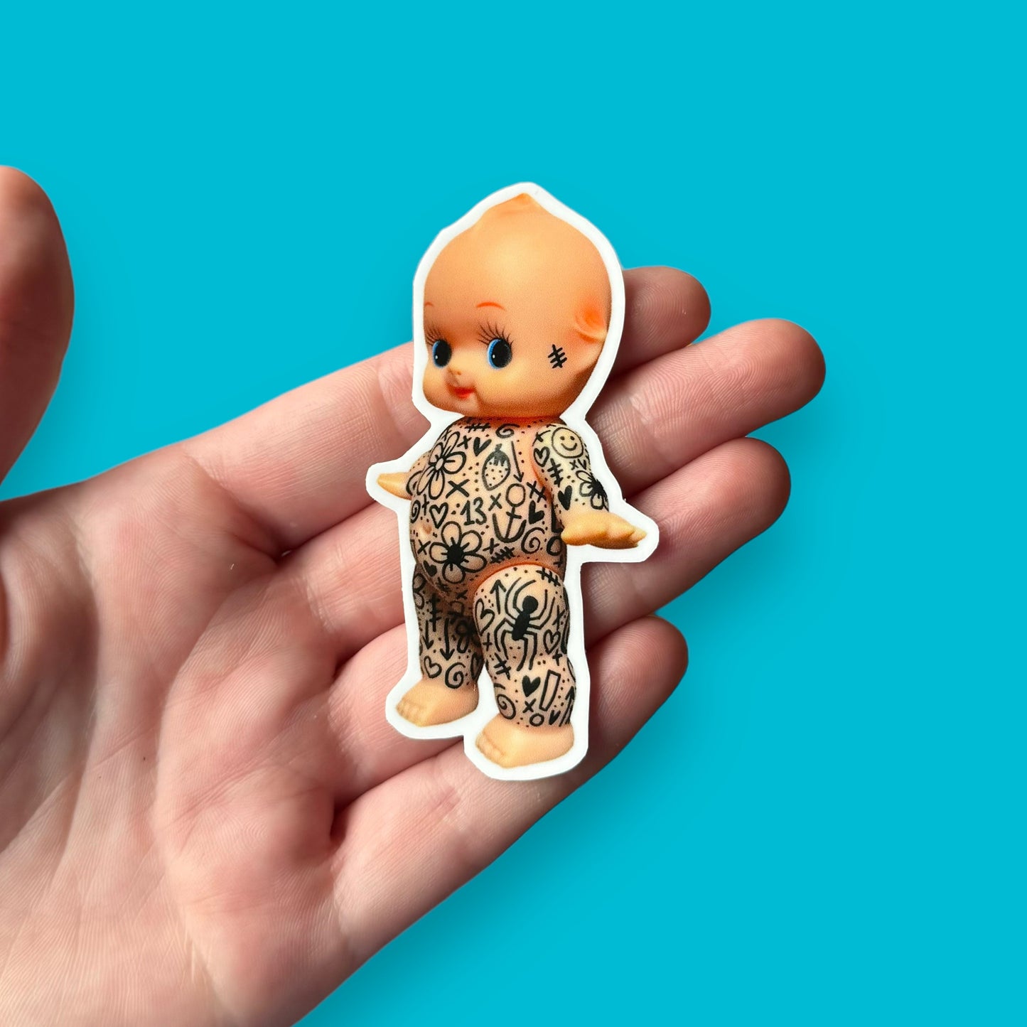 Tatted baby vinyl sticker