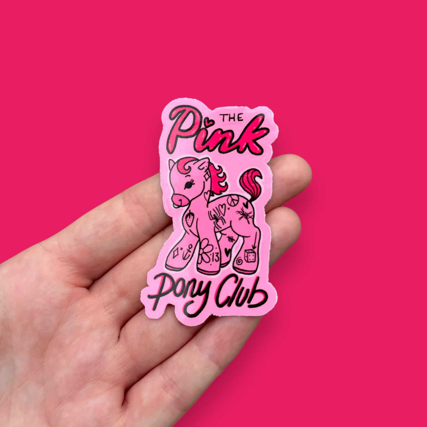 Pink Pony Club Chappel Roan inspired vinyl sticker