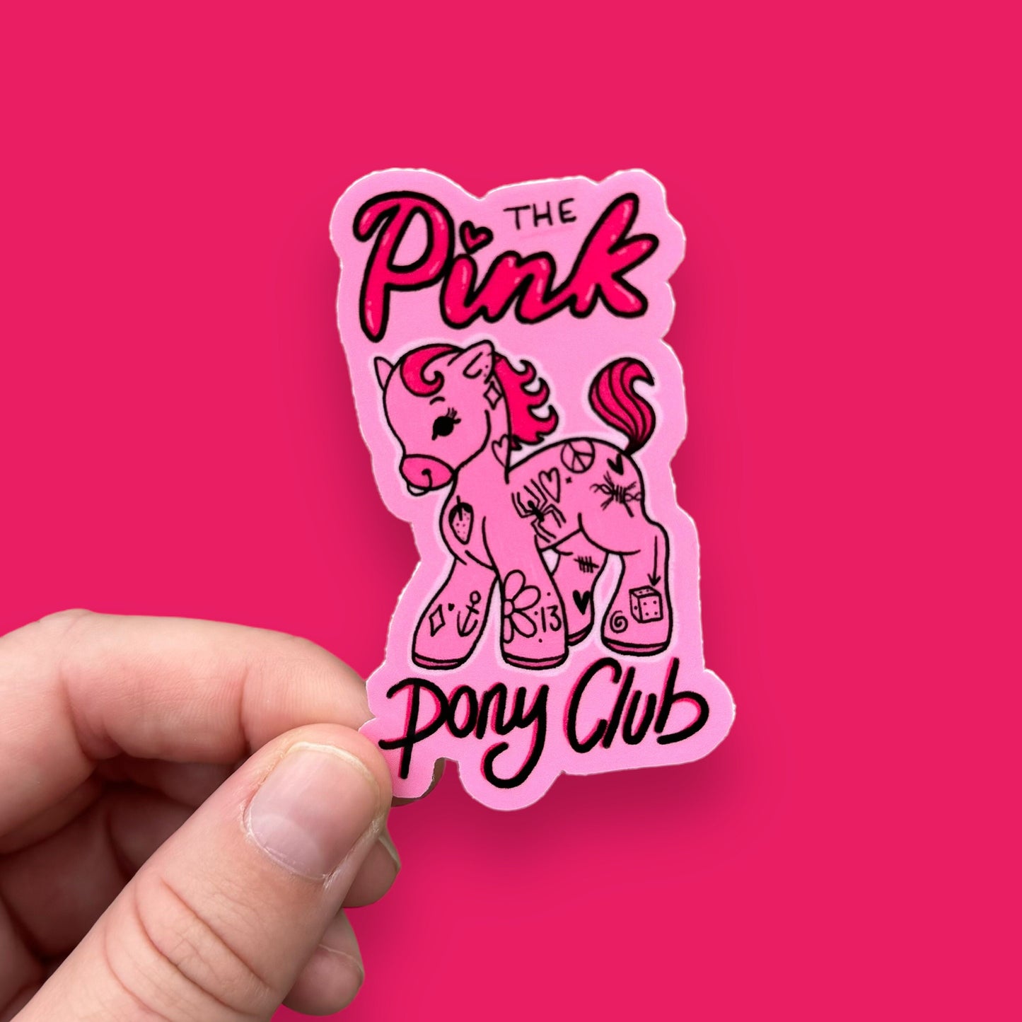 Pink Pony Club Chappel Roan inspired vinyl sticker