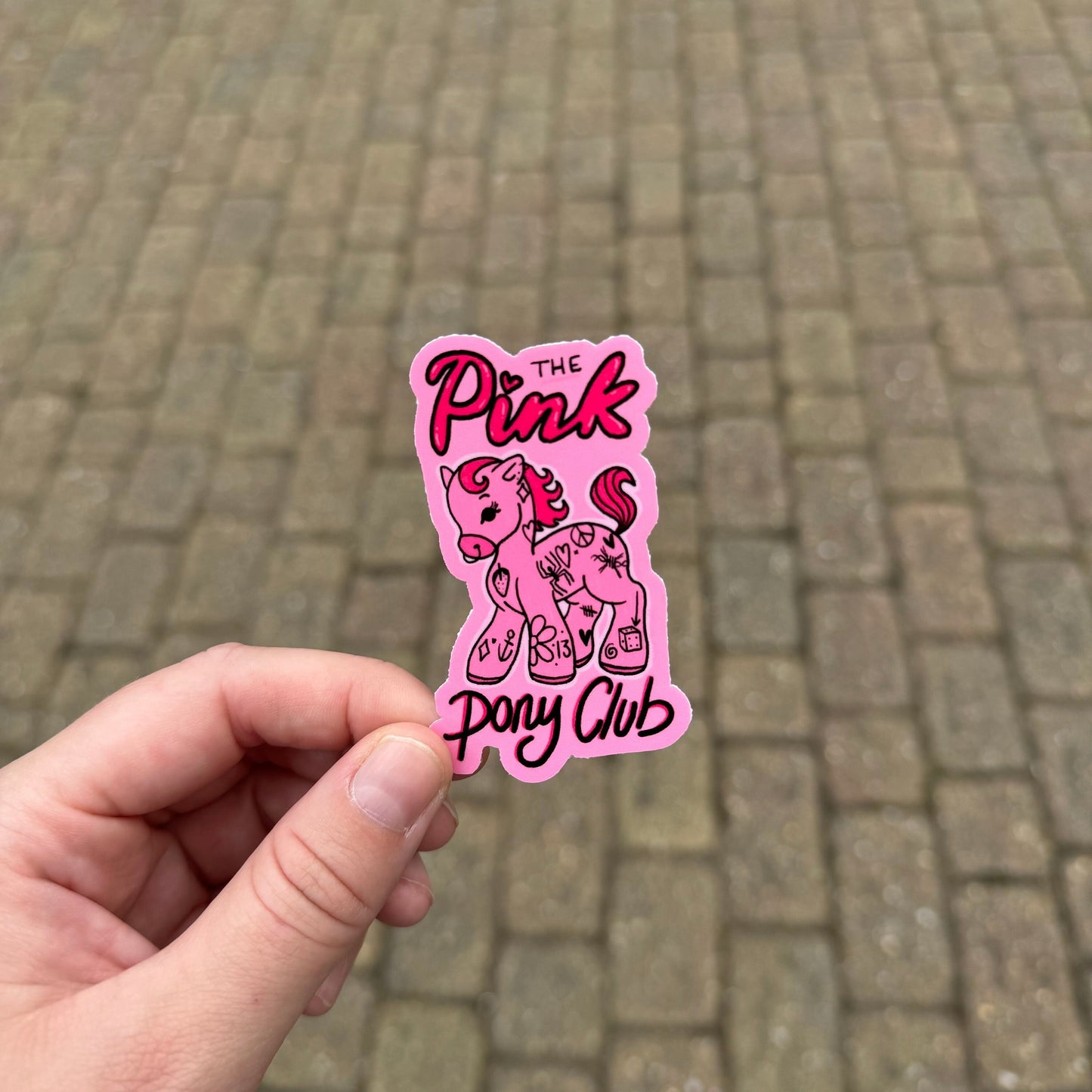 Pink Pony Club Chappel Roan inspired vinyl sticker