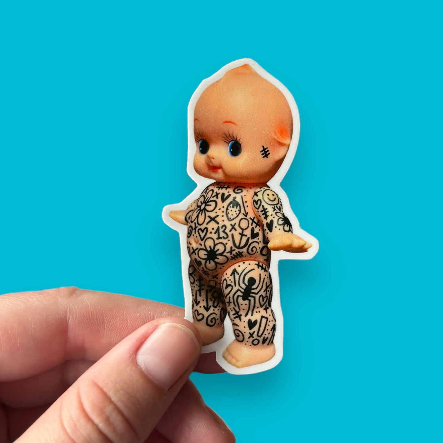 Tatted baby vinyl sticker