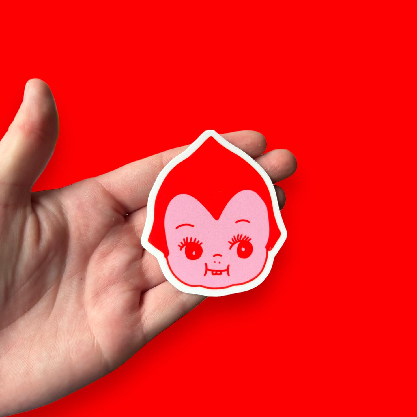 Kewpie bat vinyl sticker