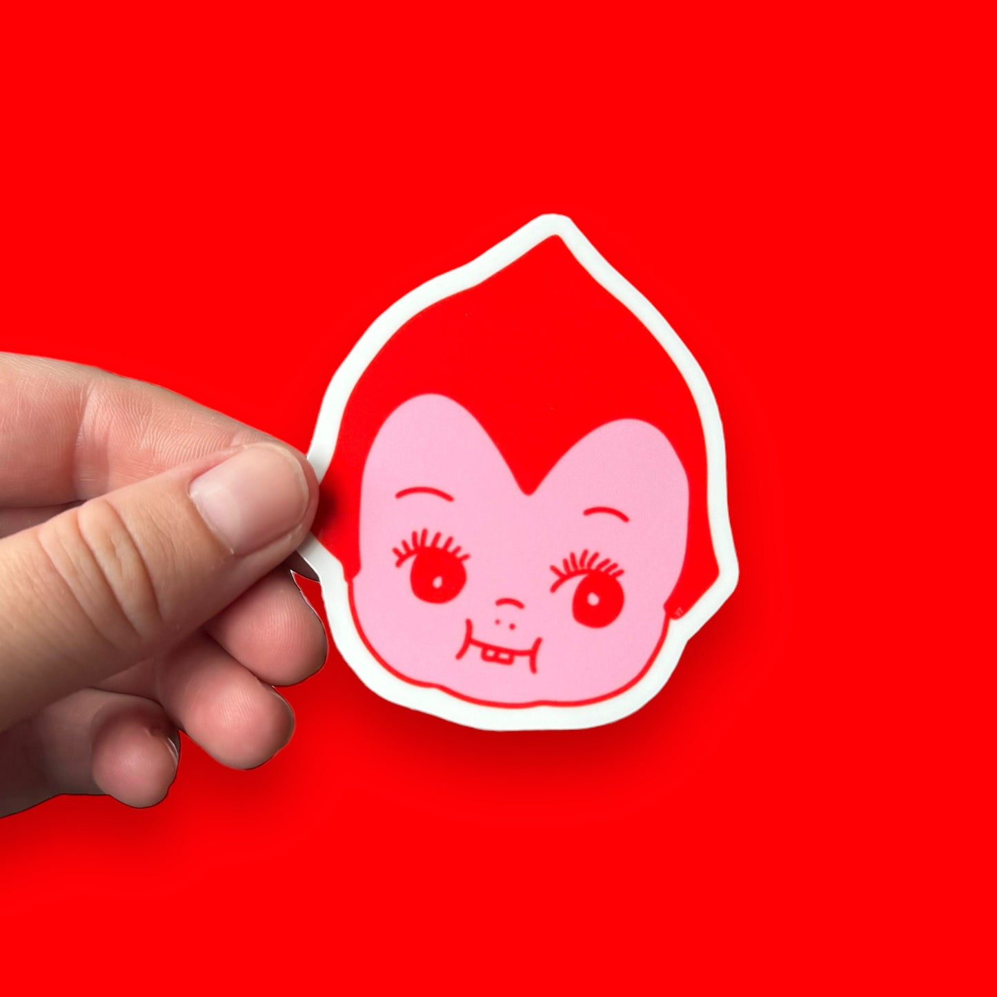 Kewpie bat vinyl sticker