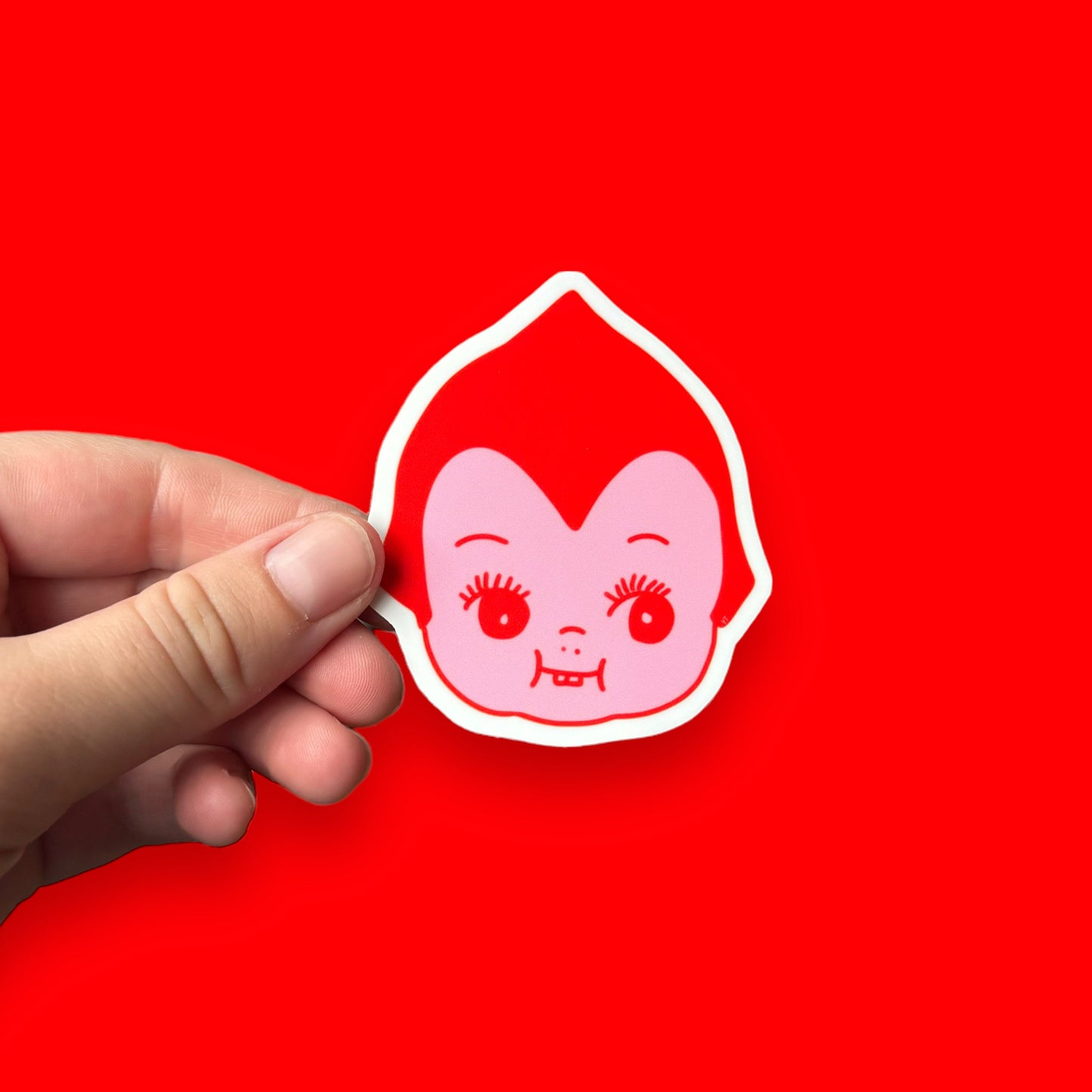 Kewpie bat vinyl sticker