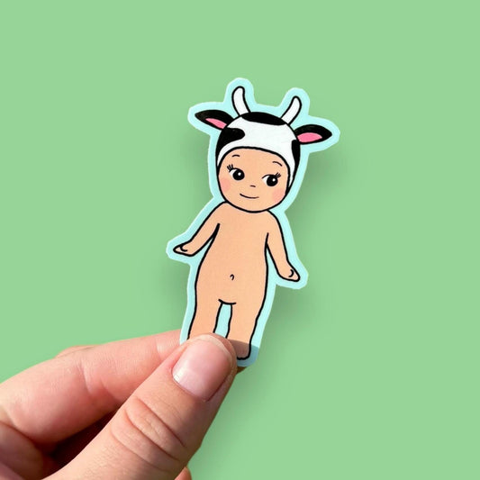 Angel Trinkets Cow vinyl sticker