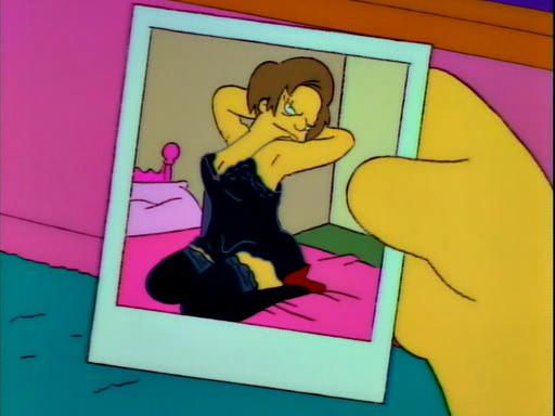 Edna Krabappel Polaroid cartoon vinyl sticker