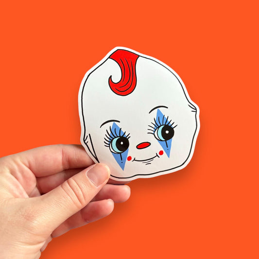 Clown baby vinyl sticker