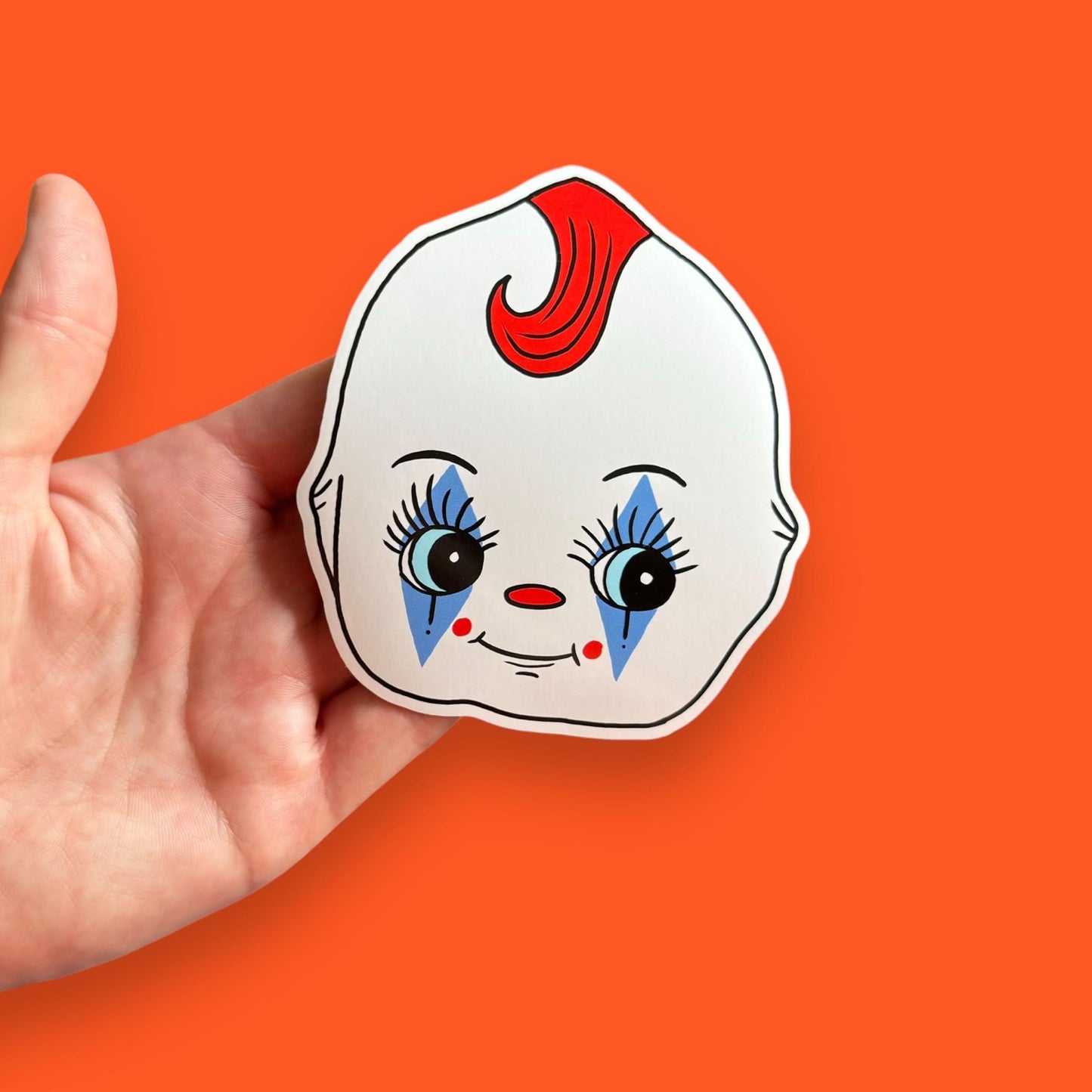 Clown baby vinyl sticker