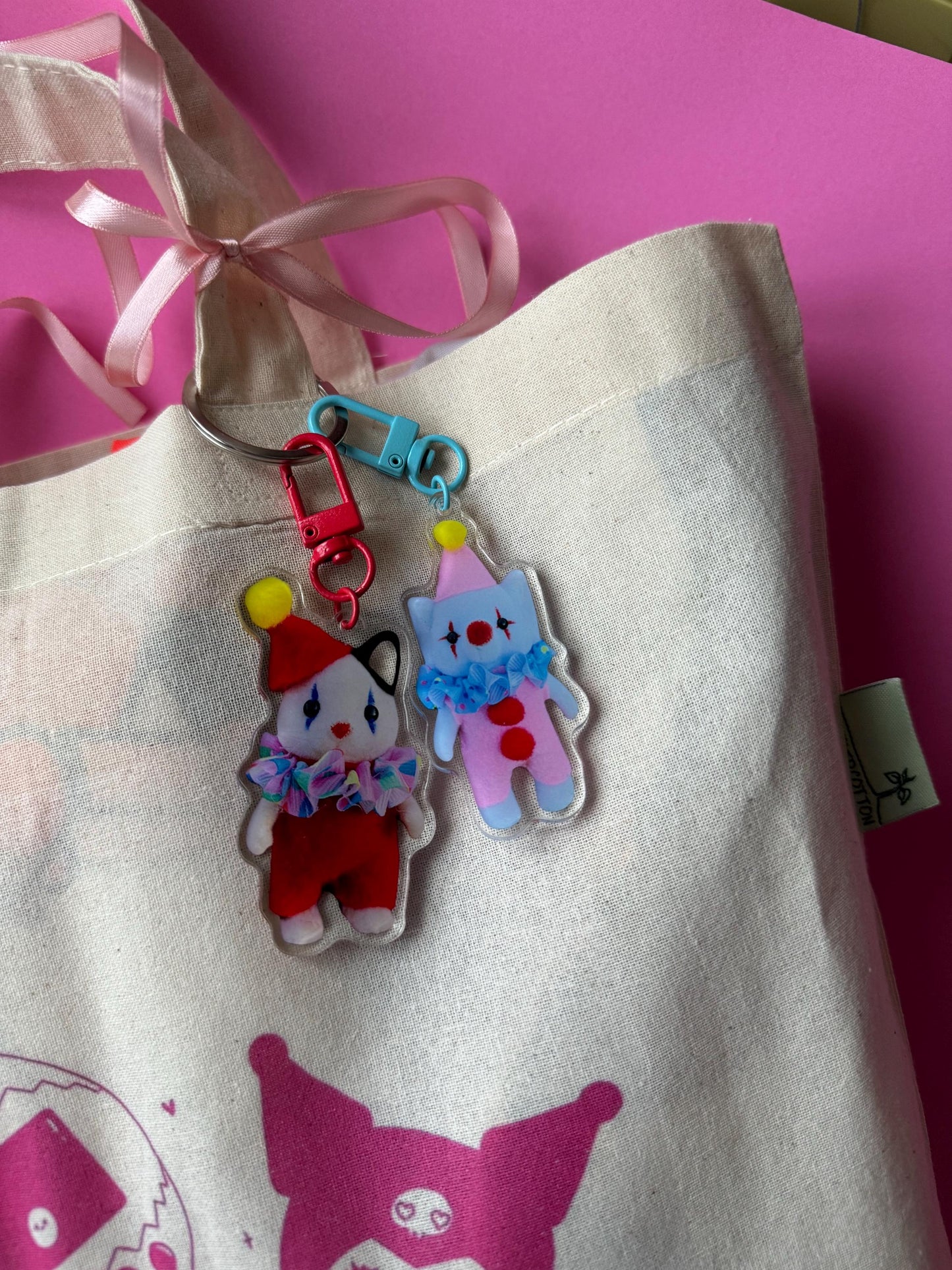 Clown Critters Acrylic Keyrings