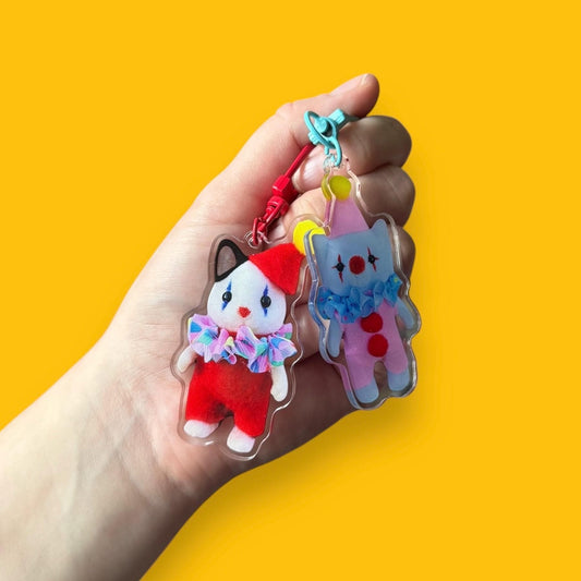 Clown Critters Acrylic Keyrings