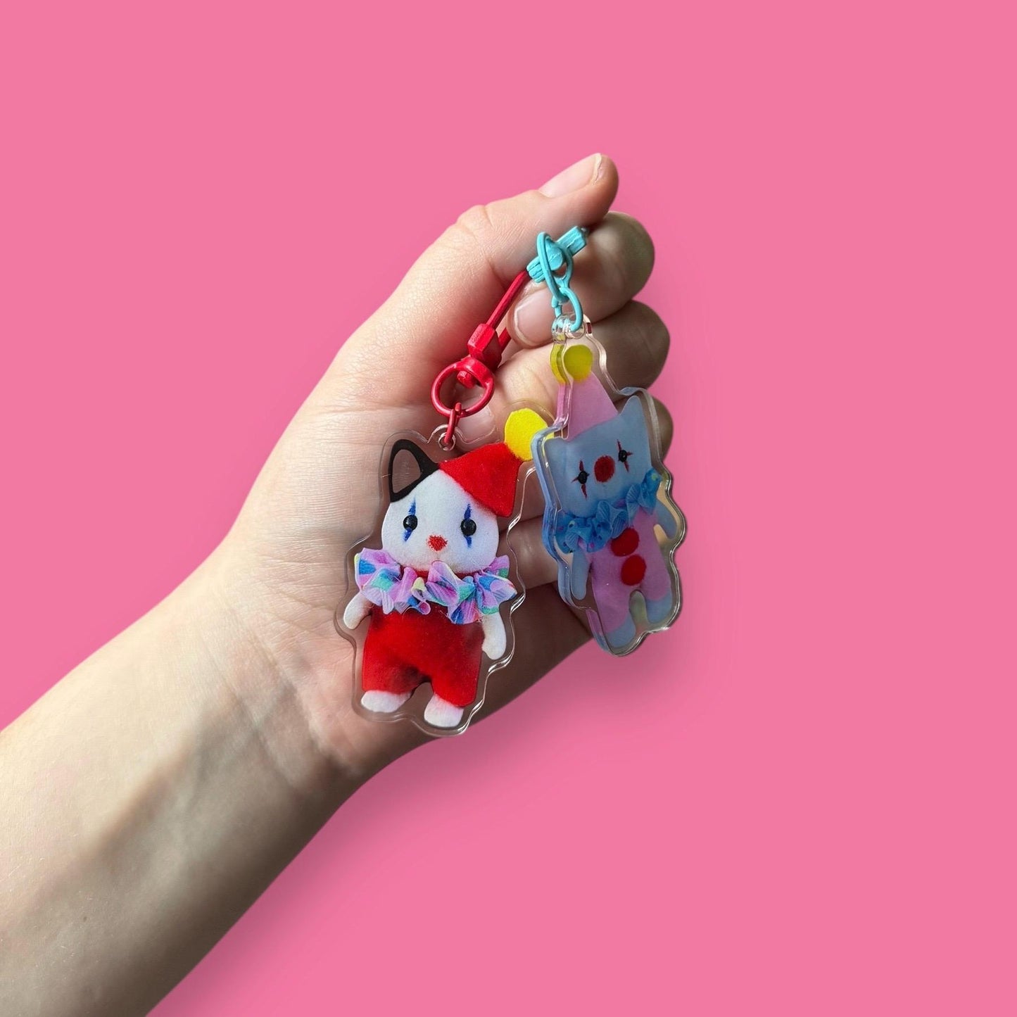 Clown Critters Acrylic Keyrings