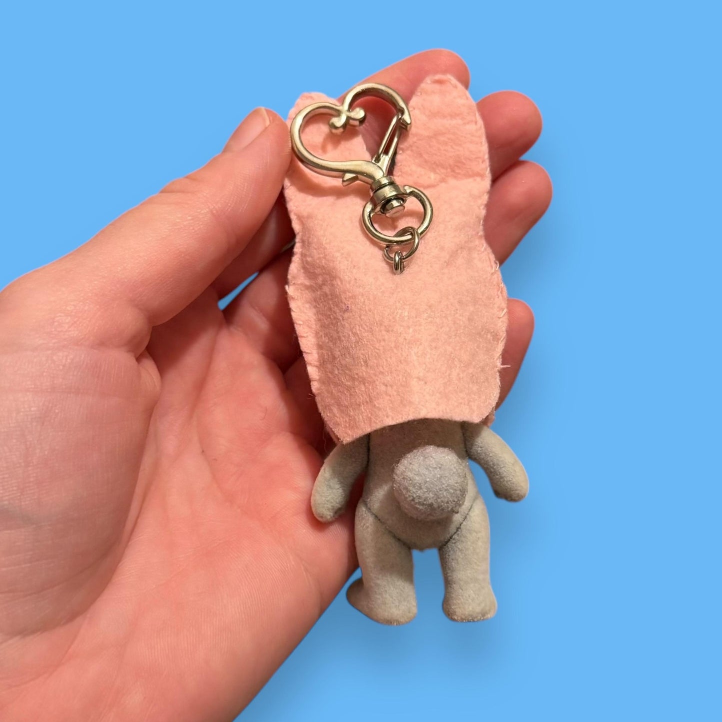 Critter Sonny Bunny felt Keychain