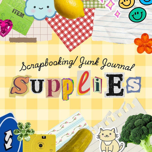 Scrapbook Grab Bag Junk journal snail mail paper, stickers